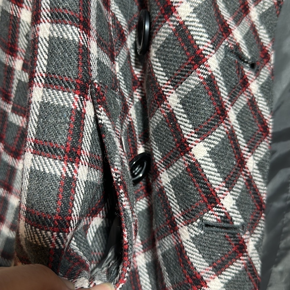 - Flying Tomato Checkard Pea coat size S - Picture 7 of 9